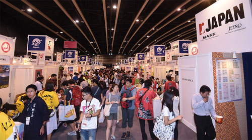 8月中旬に開催された香港フードエキスポと香港インターナショナルティーフェア