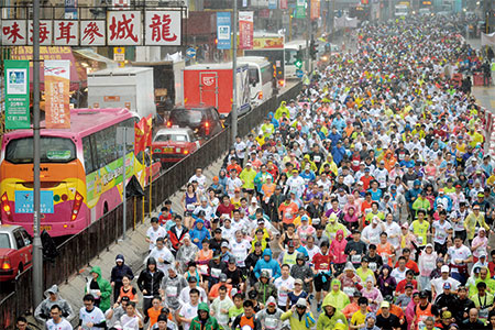 香港国際マラソン開催