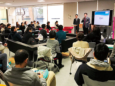 12月7日、東京工業大学で香港経済貿易代表部と香港出入境管理局の代表者が講演を行い、香港における学びと仕事の機会を紹介