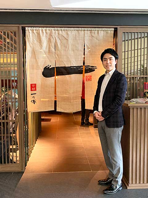 本日5月1日、「京都一の傳」が香港において海外初出店を果たしたことを発表しました。写真は京都一の傳（香港）社の田中准平社長。